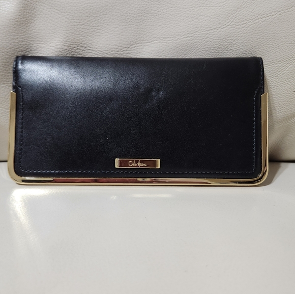Cole Haan Black Slim Wallet - Picture 1 of 8